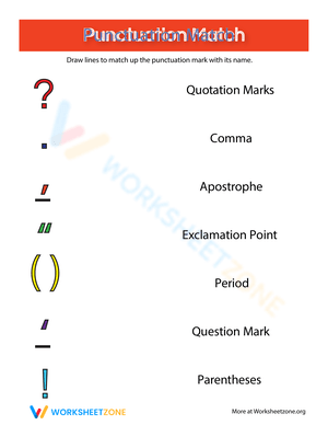 Punctuation Practice Worksheet 1