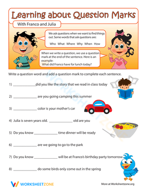 Mastering Question Words Worksheet