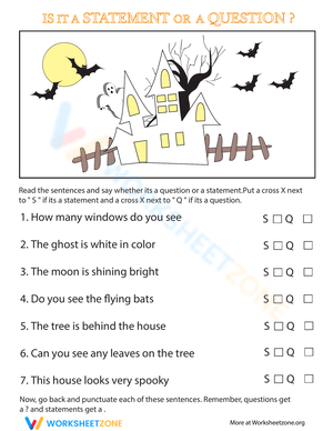 Statements and Questions: Halloween Edition