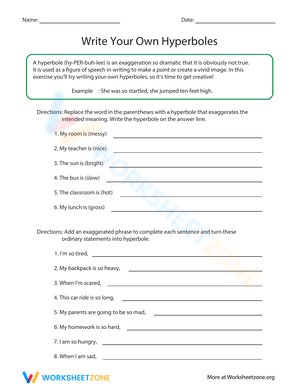 Write Your Own Hyperboles