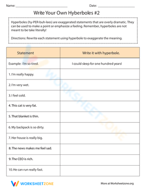 Write Your Own Hyperboles 2