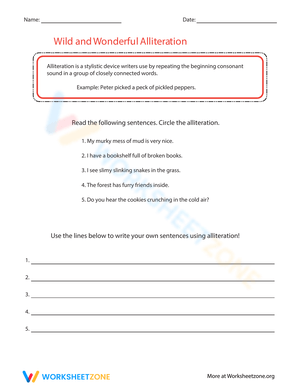 Wild and Wonderful Alliteration