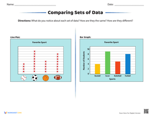 Comparing Sets of Data Worksheet