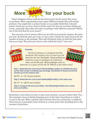 More Bang for Your Buck: Comparison
