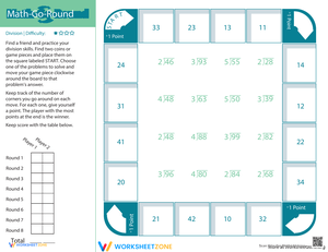 Math-Go-Round: Division (Easy)