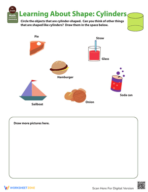 Identifying Cylinders Geometry Worksheet
