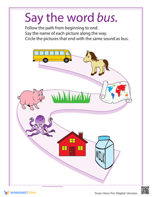 Phonics Practice: Ending Sounds Activity