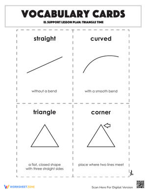 Vocabulary Cards: Triangle Time