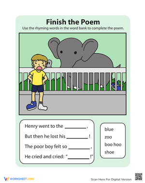 Rhyming Words Poem for Learning Fun
