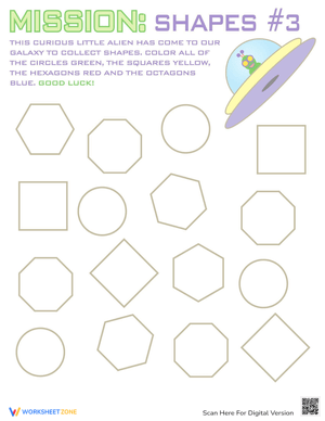 Color Shapes Worksheet