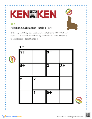 Grade 10 KenKen Math Puzzle | Essential Logic Practice