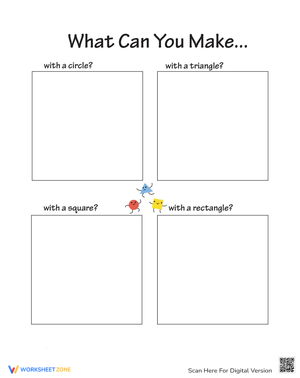 Drawing Shapes: A Fun Shapes Worksheet