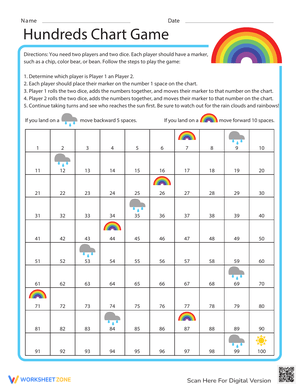 Hundreds Chart Game: Learning Numbers