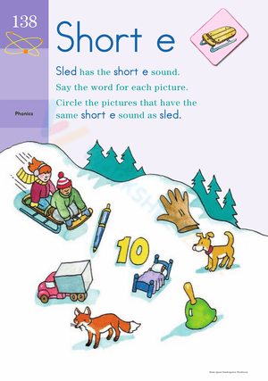 Sound Off, Short E: Practicing Phonics