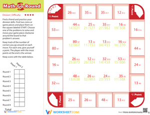 Engaging Division Practice with Math Go Round