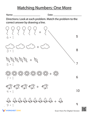 Matching Numbers: One More Counting Practice