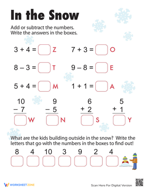 First Grade Mixed Math Skills Review