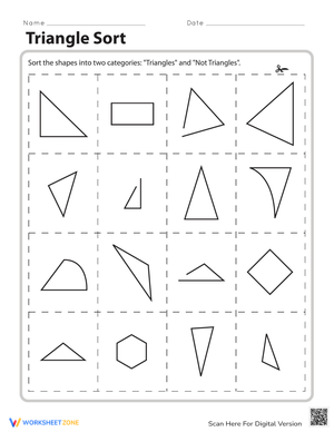 Triangle Sort: Classifying Triangles by Properties