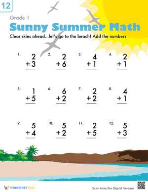 Sunny Addition: Engaging Math Practice