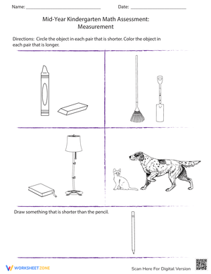 Mid-Year Math Assessment: Measurement