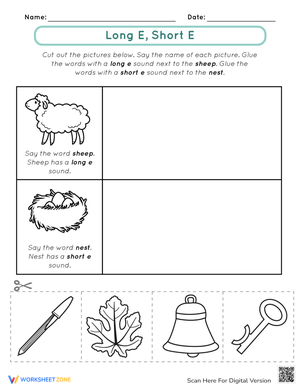 Vowel Sounds: Long E, Short E