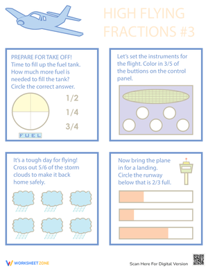 Flying Fractions Practice