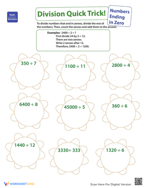 Quick Trick: Dividing Numbers with Zeroes