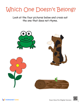 Which One Doesn’t Belong? Rhyming With 'Log'