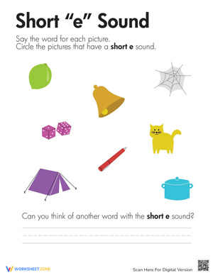 Short E First Sounds