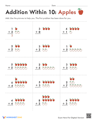 Apple Addition: Build Basic Addition Skills
