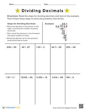 Dividing Decimals