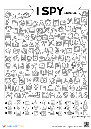 Educational Search: Back to School I Spy