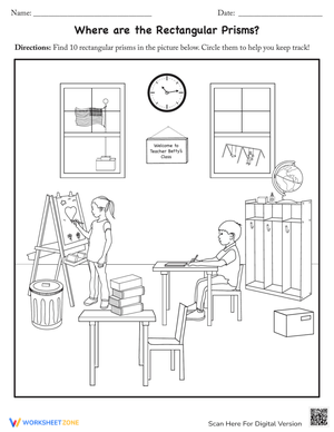 Identifying Rectangular Prisms: Shape Hunt