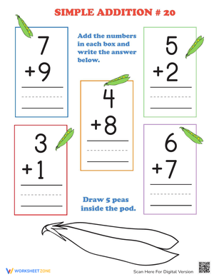 Math Fun: Preschool Addition to 20