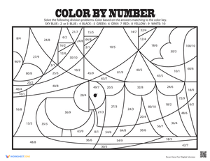 Creative Learning: Circus Color by Number