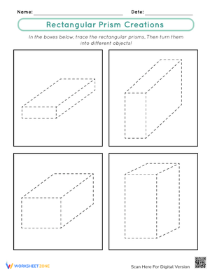 Rectangular Prism Creations: Geometry Worksheet