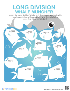 Long Division Whale Muncher