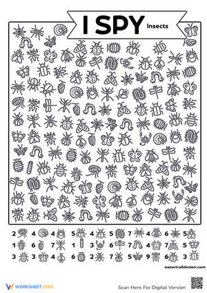 Back to School I Spy: Insect Discovery Fun