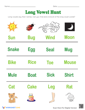 Long Vowel Hunt