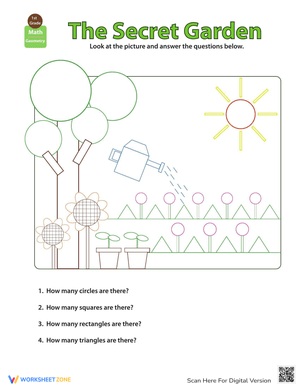 Shapes in Pictures: Secret Garden