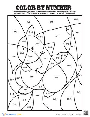 Color by Addition Facts