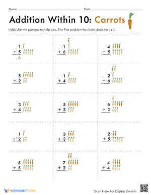 Count 'Em Carrots: Addition