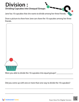 Dividing Cupcakes into Unequal Groups