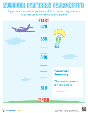 Identifying Number Pattern on a Parachute