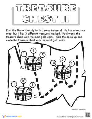 Treasure Chest Counting Activity