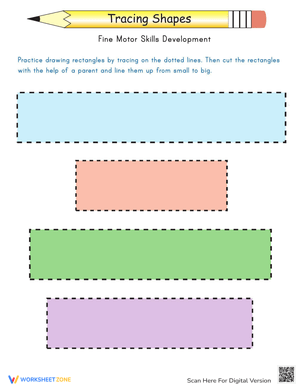 Practice Tracing Shapes Worksheet