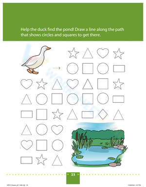 Connect Shapes Activity Worksheet