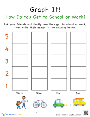 Graph It: School Work Worksheet