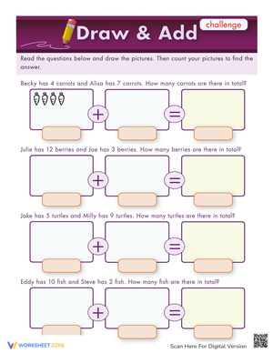 Draw and Add: Addition Practice