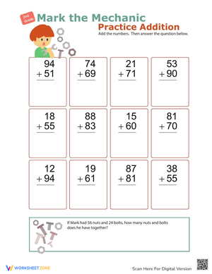 Practice Addition with Mark Mechanic